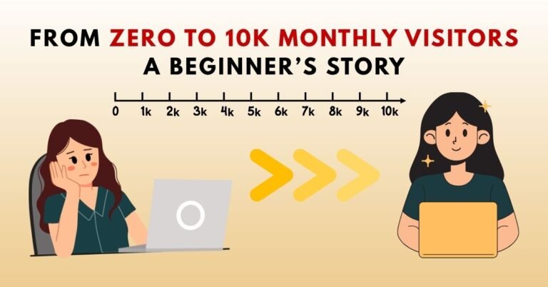 From Zero to 10K Monthly Visitors: A Beginner’s Story